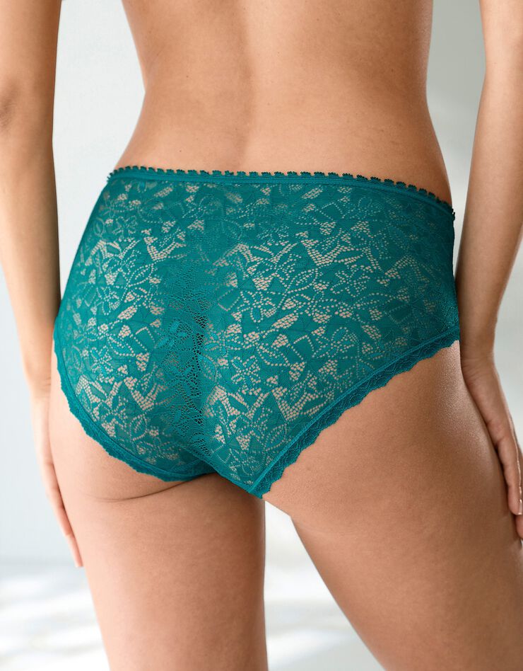 Culotte dentelle forme maxi - lot de 2 (vert émeraude) Culotte dentelle forme maxi - lot de 2 (vert émeraude)