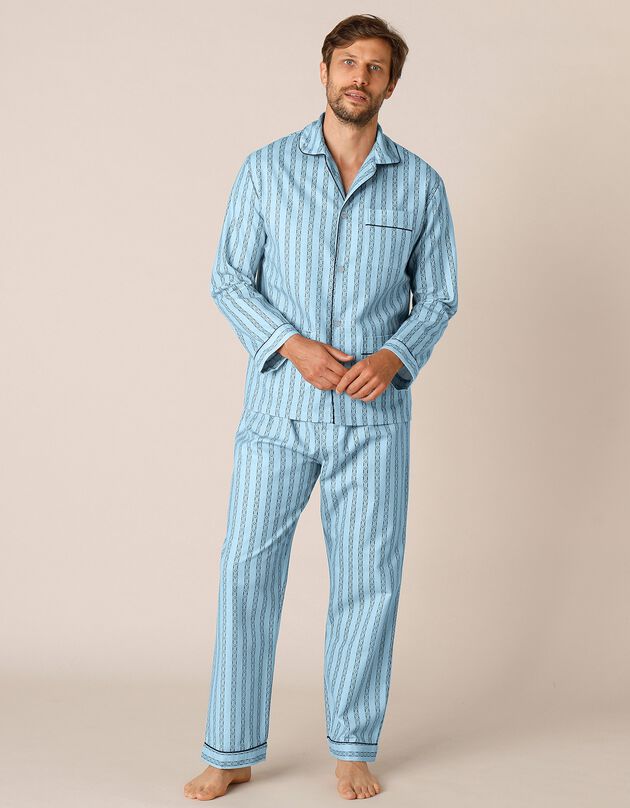 Pyjama - pilou coton (bleu)