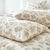 Linge de lit Petunia en flanelle imprim&eacute;e (sable)
