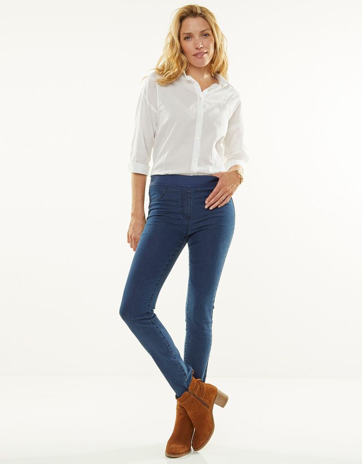 Jegging denim taille élastiquée - petite stature (stone) Jegging denim taille élastiquée - petite stature (stone)