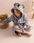 Peignoir de bain enfant personnalisable koala &agrave; capuche (gris)