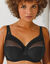 Soutien-gorge Coeur Crois&eacute; dentelle - avec armatures (noir)