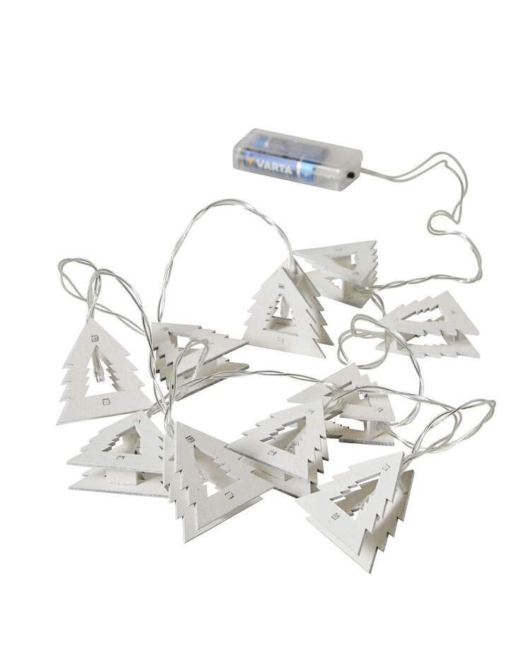 Guirlande lumineuse sapins à leds (blanc)