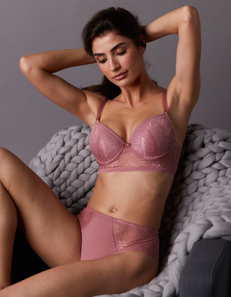 Soutien-gorge forme corbeille effet galbant avec coques Camana - avec armatures (bois rose)