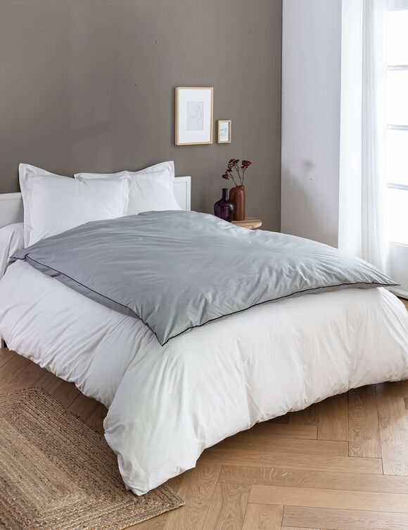 Edredon naturel duvet et plumettes (gris)