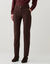 Pantalon chino stretch (chocolat)