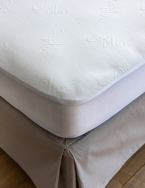 Protège-matelas Technologie Coolplus® (blanc cassé)