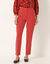 Pantalon cigarette, fluide (rouge)