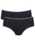 Slip forme midi "GO"  coton issu de l'agriculture biologique  - Lot de 2 (noir)