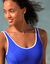 Maillot de bain 1 pièce uni gainant Ilaya (bleu)