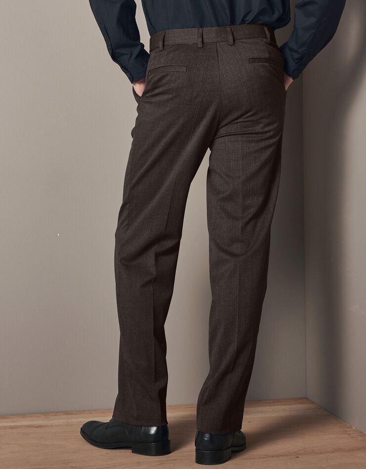 Pantalon ceinture ajustable invisible - polylaine (noisette) Pantalon ceinture ajustable invisible - polylaine (noisette)