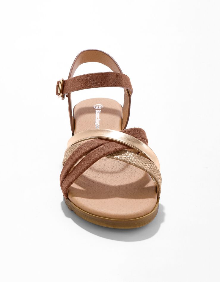 Sandales multibrides compensées (caramel) Sandales multibrides compensées (caramel)