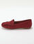 Mocassins souples textile microfibre (bordeaux)