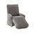Housse texturée bi-extensible spéciale fauteuil relax (gris chiné)