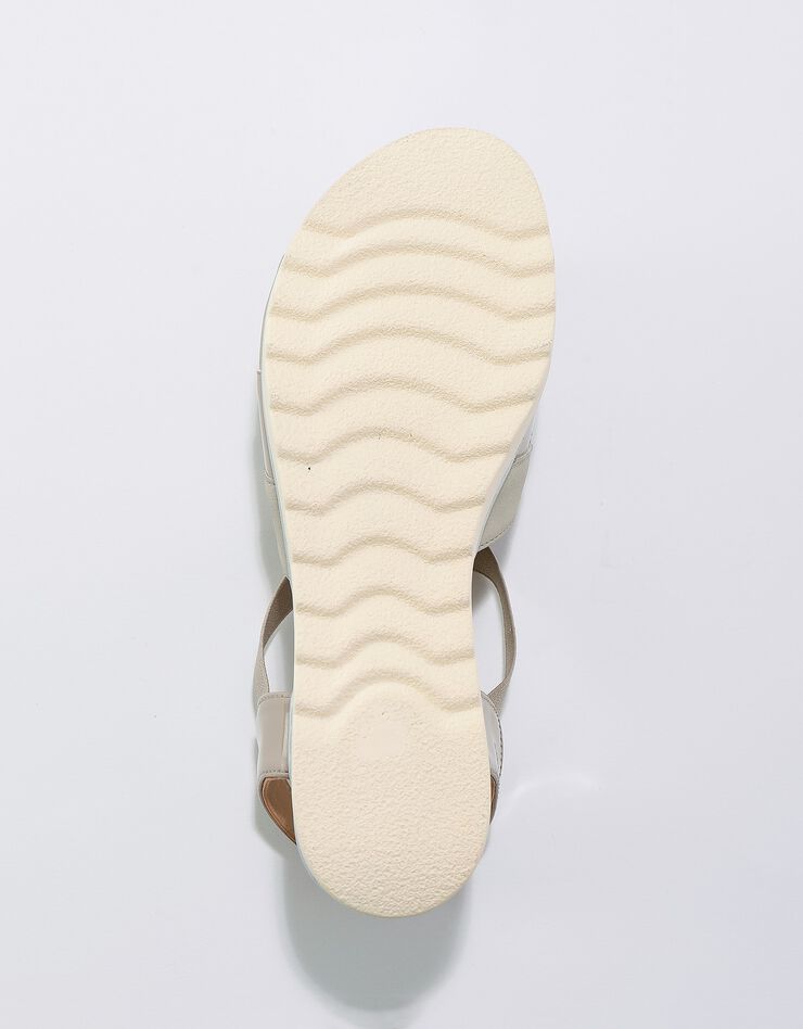Sandales légères à brides élastiquées (beige)