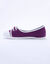 Ballerines toile (violet / blanc)