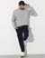 Sweat molleton col rond (gris chiné)