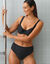 Bas de maillot de bain taille haute uni Solaro (noir)