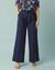 Pantalon large fluide Spécial Petites (marine)