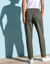 Pantalon jogging, molleton gratté (kaki)
