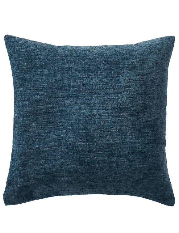 Housse de coussin chenille - lot de 2 (marine)