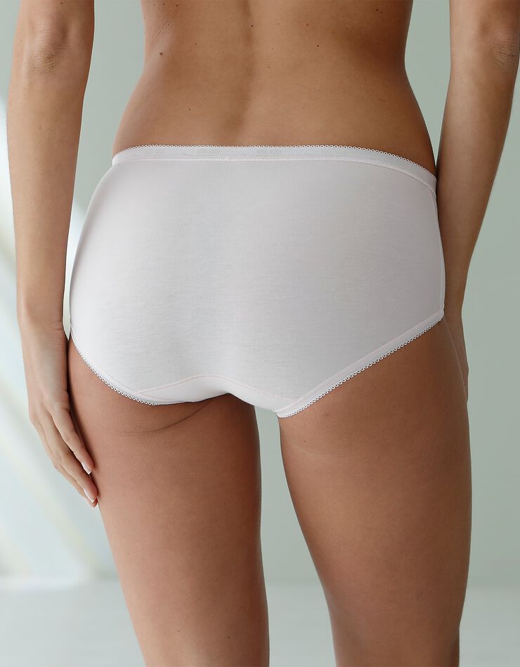 Culotte midi Basic - lot de 3 (rose + taupe + chocolat)