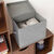 Bo&icirc;te de rangement pliable grise grand format (gris)
