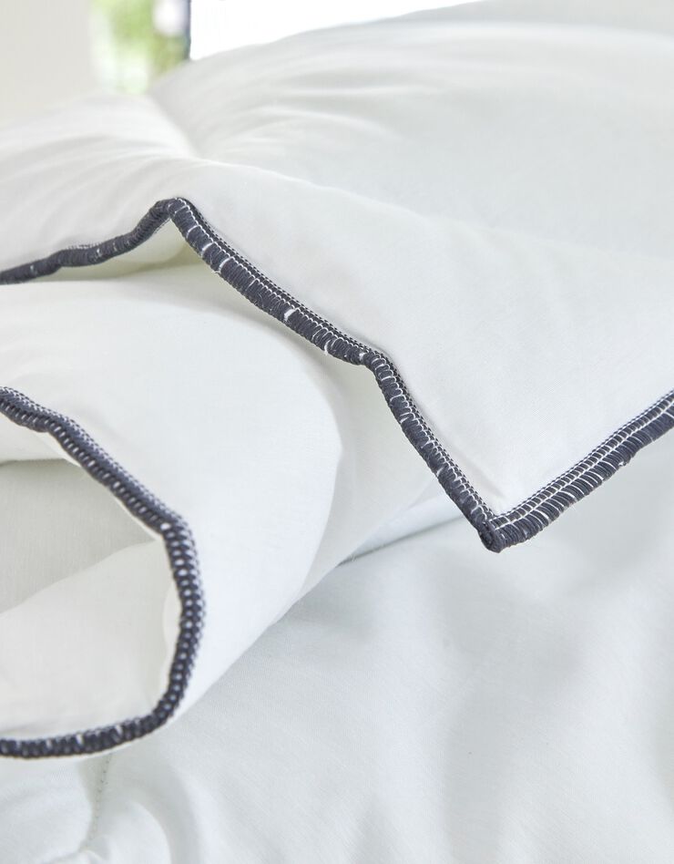 EDONA Couette confort 400 g/m² piquage serré fabriquée en France, collection "Intemporelle" (blanc)