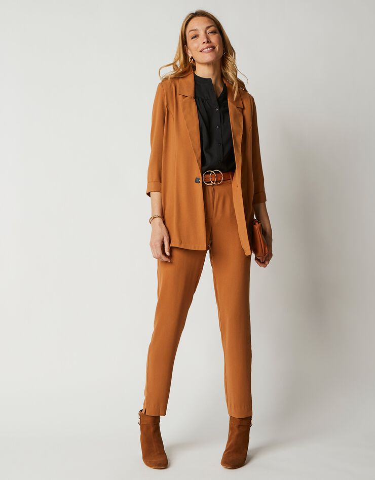 Veste blazer fluide (caramel) Veste blazer fluide (caramel)