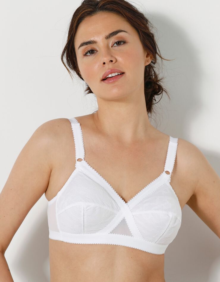 Soutien-gorge Coeur Croisé - sans armatures (blanc)