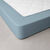 Drap-housse uni percale bonnets 40 cm (bleu clair)