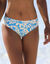 Bas de maillot de bain forme midi imprimé Linao (turquoise / écru)