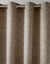 Rideau occultant imprimé feuillage bicolore (taupe)