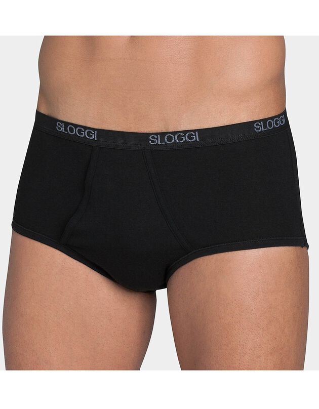 Slip ouvert forme maxi (noir)