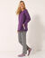 Sweat en molleton, longueur tunique (violet)