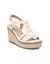Sandales compensées macramé (beige)