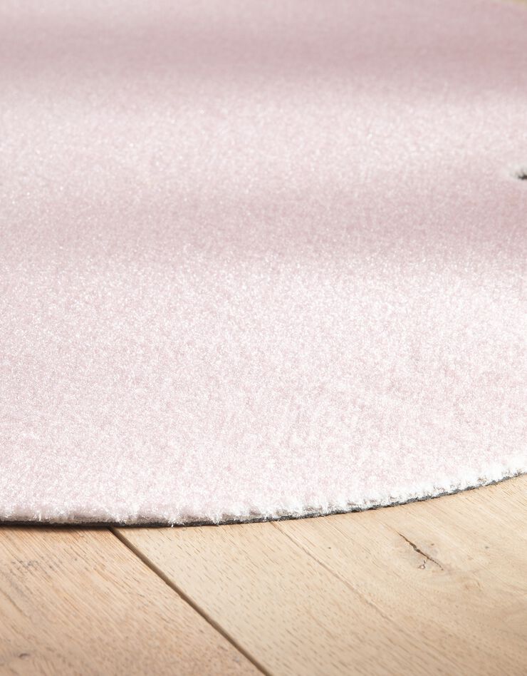 Tapis forme coeur antidérapant (rose)