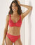 Soutien-gorge coton dentelle uni et imprimé pois Tropea sans armatures - lot de 2 (rose)