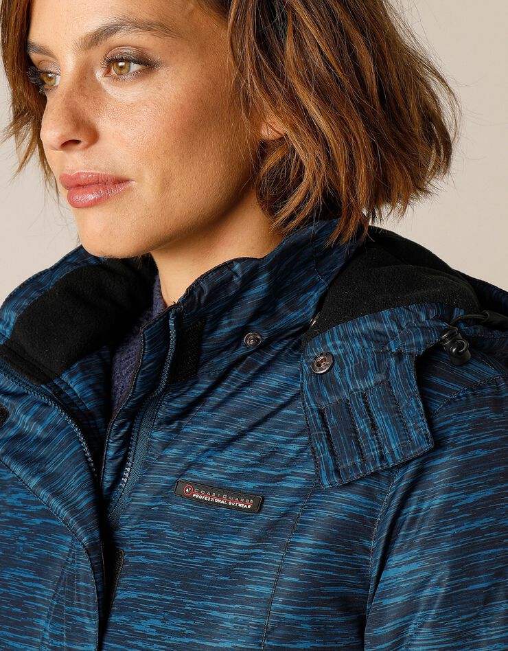 Parka imperméable doublée polaire (bleu canard) Parka imperméable doublée polaire (bleu canard)
