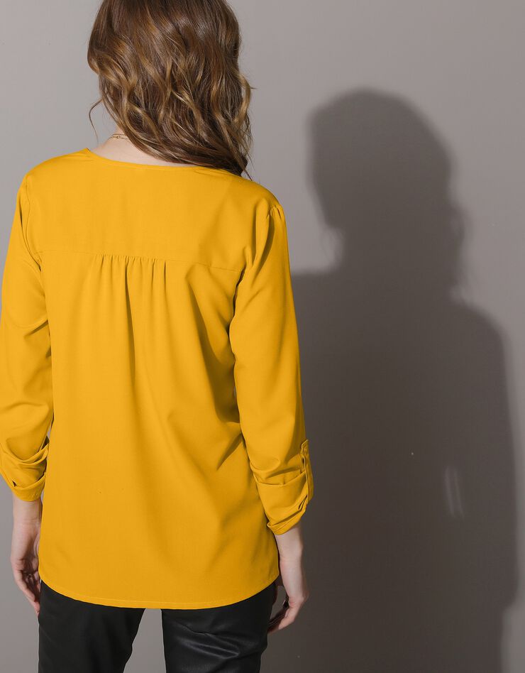 Blouse fluide col V (moutarde) Blouse fluide col V (moutarde)