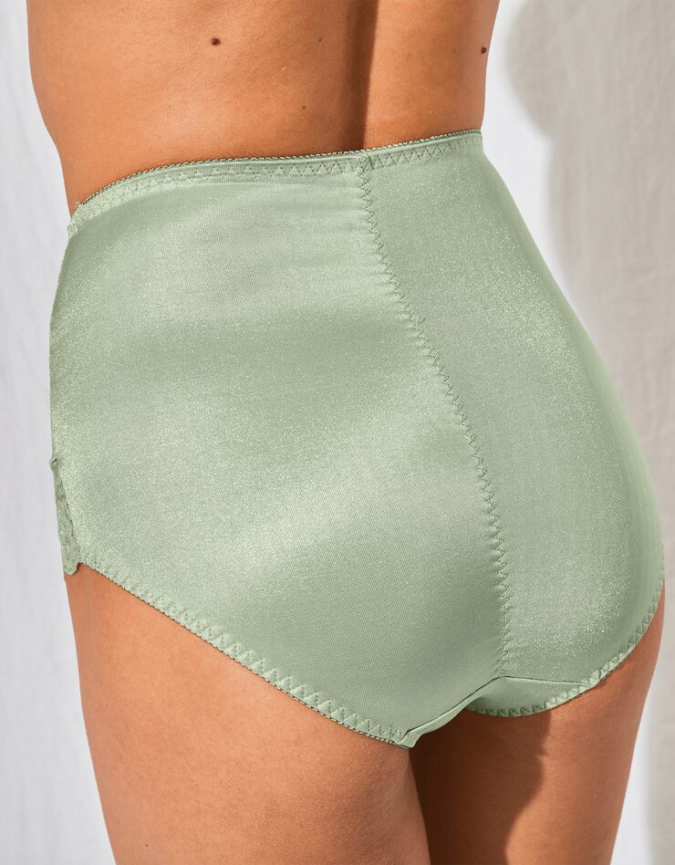 Gainette maille satinée et dentelle Avila - lot de 2 (jaune + tilleul)