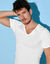 Tee-shirt sous-vêtement homme col V - lot de 2 (blanc)