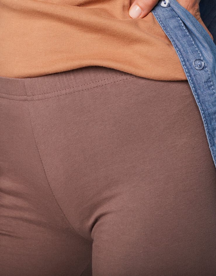 Legging taille élastiquée - lot de 2 (noir + noisette) Legging taille élastiquée - lot de 2 (noir + noisette)
