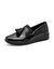 Mocassins compensés vernis (noir)