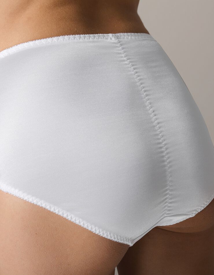 Gainette maille satinée et dentelle Salford - lot de 2 (blanc + noir) Gainette maille satinée et dentelle Salford - lot de 2 (blanc + noir)