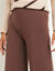 Pantalon large fluide taille &eacute;lastiqu&eacute;e, viscose stretch (chocolat)