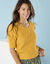 Pull Spécial Petites col rond boutonné (miel)