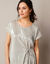 T-shirt tunique, maille plissée (doré)
