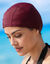 Bonnet de bain sp&eacute;cial piscine (prune)