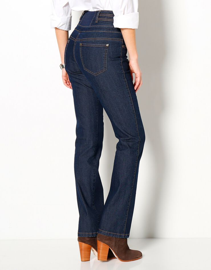 Jean taille haute coupe droite (dark blue) Jean taille haute coupe droite (dark blue)